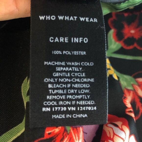 WWW Sz S Black Floral Oversized Relaxed Fit Lounge Casual Top - Picture 5 of 8